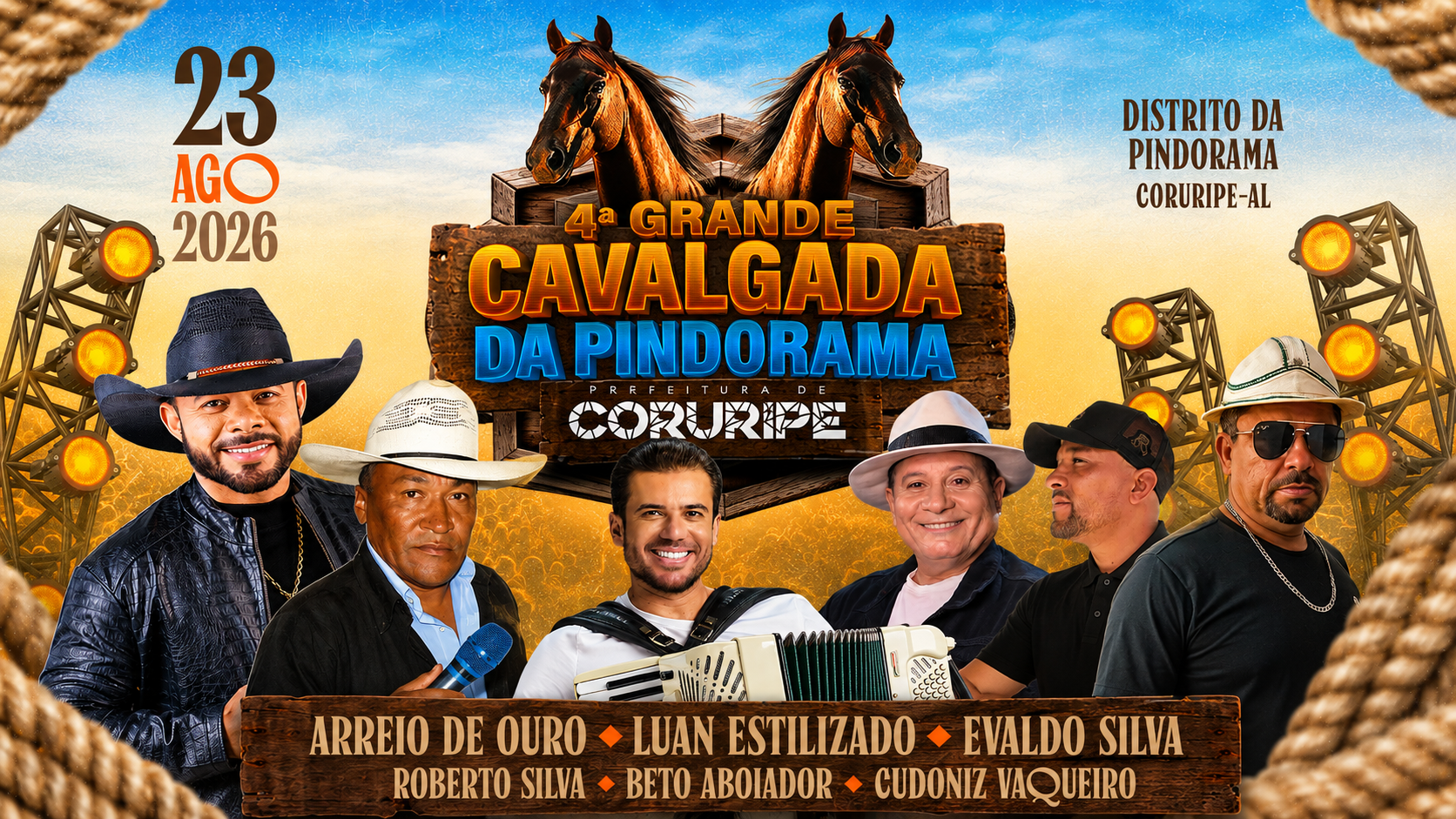 4ª Grande Cavalgada da Pindorama reúne tradição e música neste domingo (23)